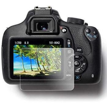 easyCover - Protector de Pantalla de Vidrio Templado para Canon 1300D / T6