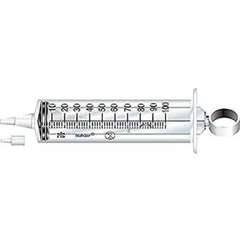 Pic Solution Jeringas Centrales Desechables Luer Sin Aguja 100-Piezas, 100 ml Capacidad 30 g