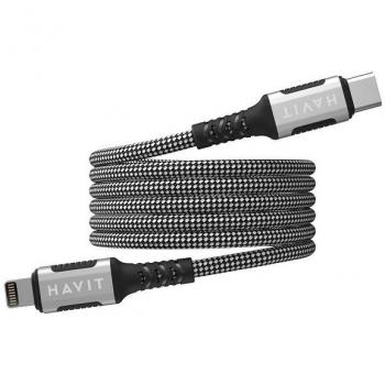 Cable Magnético Havit USB Tipo C a Lightning (1 m, USB 3.0, PD 30W)