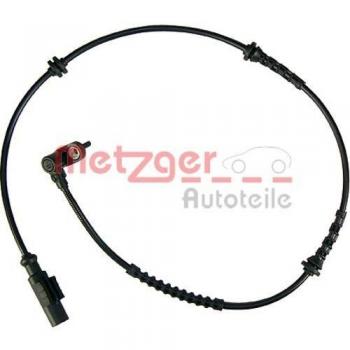 Sensor ABS Metzger 0900473 para Opel Corsa D y E, velocidad de rueda, recambio original