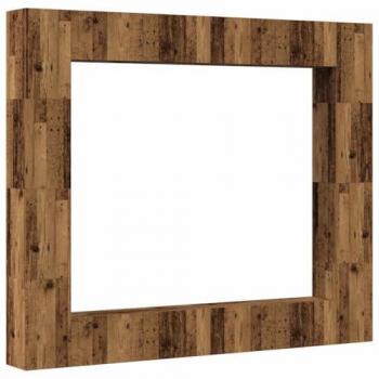 Muebles de TV de pared 8 unidades en madera antigua y madera compuesta