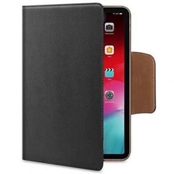 Celly Wally Funda de Polipiel para iPad Pro 12.9 2018 Folio Negro