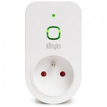 Enchufe Inteligente Konyks Priska+ Easy Wi-Fi y Bluetooth 16A 3680W con Medidor de Consumo, Compatible con Alexa y Google Home