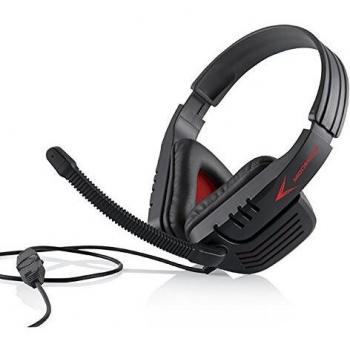 Modecom MC-823 Ranger Auricular con micrófono Binaural Diadema Negro, Rojo - Auriculares con micrófono