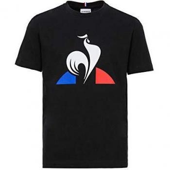 Le Coq Sportif ESS tee SS N°2 Enfant W Camiseta, Niños, Black/Cobalt/Opt White/V.Red, 10A