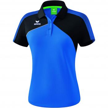 Erima GmbH Premium One 2.0 Polo de Tenis, Mujer, New Royal/Negro/Blanco, 34