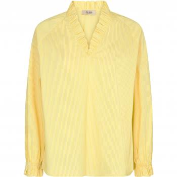 MOS MOSH Women's Yellow Blouse MMAMELIA Size XS