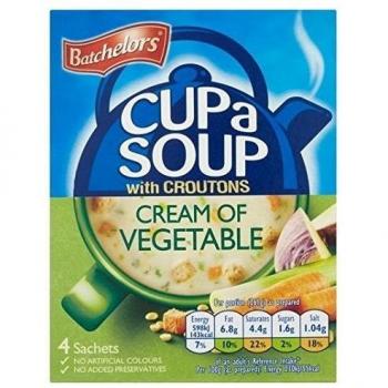 Crema Copa Batchelors una sopa de verduras 122g
