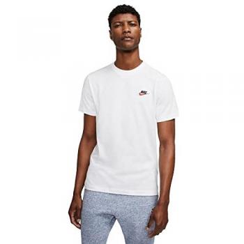 Camiseta Nike Sportswear Club Blanca para Hombre - Talla XS