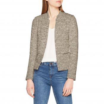Only Onlstory Mel Zip Blazer CC TLR, Chaqueta de Traje para Mujer, Gris