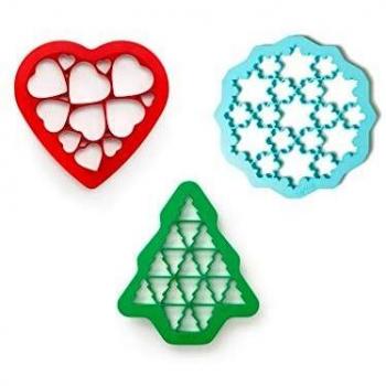 Lékué Set 3 Plantillas Cookies Navidad
