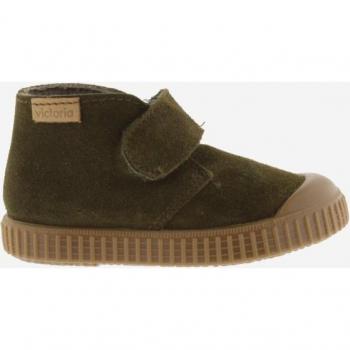Victoria 1915 Safari - Botas de niño de serraje con tira adherente