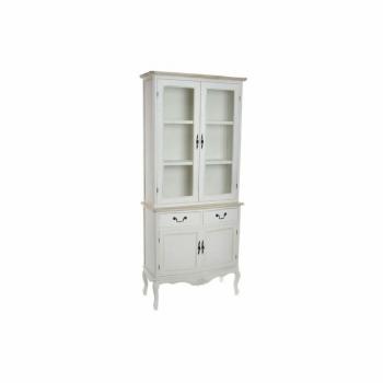 Vitrina DKD Home Decor Cristal Madera Blanco 88 x 40 x 200 cm