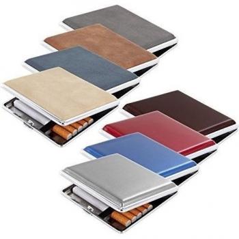 Elegante funda de metal para 20 cigarrillos Variante 2