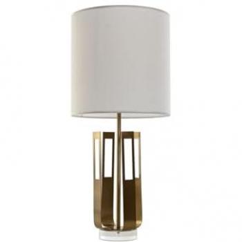 Lámpara de mesa Home ESPRIT Blanco Dorado Hierro 50 W 220 V 35 x 35 x 78 cm