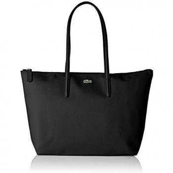 Lacoste L.12.12 Concept Black Tote Shopping Bag with Zip
