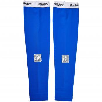 Santini 365 Totem - Manguitos de Ciclismo para Hombre, Color Azul, Talla XL/2XL