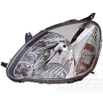 Faro Delantero H4 Gris Humo para Toyota Yaris I (3/5 Puertas) - VAN WEZEL 5430966V