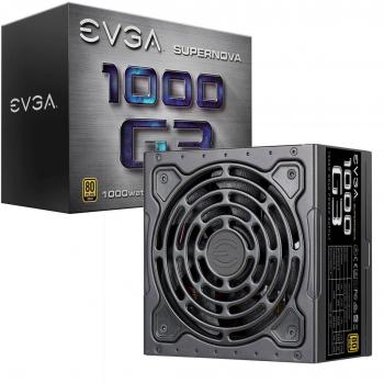 EVGA Supernova 1000 G3, 80 Plus Gold 1000W, Totalmente Modular, Modo Eco com Novo Ventilador HDB, Garantia de 10 Anos, acompanha testador Power On Self Tester para Fonte de Alimentação, Tamanho Compa