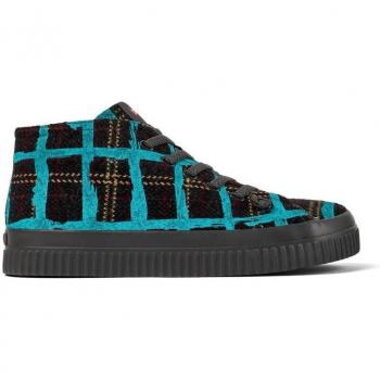 CAMPER Peu Roda Men's Sneakers - Grey/Blue, Size 43, Cotton Fabric