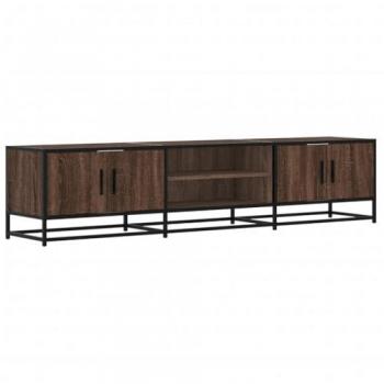 Mueble para TV de madera de ingeniería en color roble marrón, dimensiones 180x35x41 cm, soporte de TV, aparador de TV, mueble de televisor, banco de TV