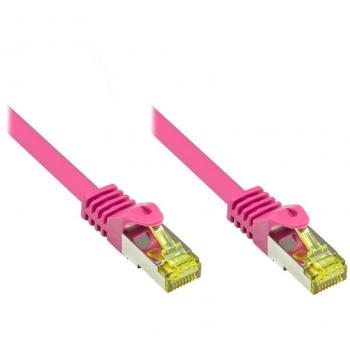 Cable de red Cat7 S/FTP 1,5m Magenta