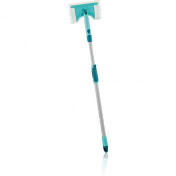 Leifheit Mopa para limpiar azulejos Flexipad con palo telescópico de 65-110 cm, mopa extensible con articulación de 360°, adecuada para grifos