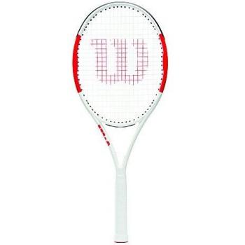 Wilson Six.one, Raqueta De Tenis Lite 102 Unisex Jugadores Intermedios Rojo Gris Tamaño Empu Adulto, Rosso