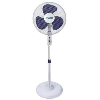 Ventilador de pie Svan SVP401600MOBA 40W 3 aspas blanco con mando a distancia, 3 velocidades y temporizador de 450 minutos