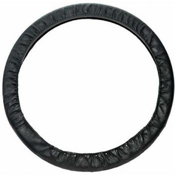 Funda para Volante HP Autozubehör 19782 de Piel Vera Negra 36 - 38 cm