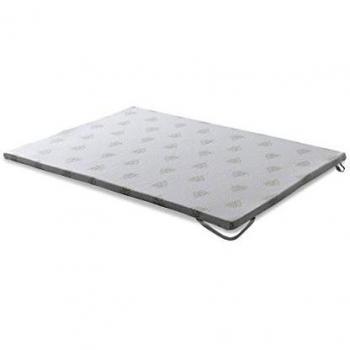Camapolis- Topper viscoelástico 135x190 de 5 cms Aloe Vera, 55kg/m3 densidad.