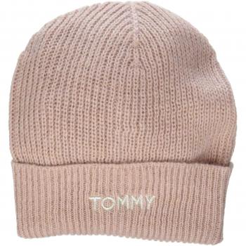 Tommy Hilfiger Effortless Knit Beanie, Gorro de Punto Mujer, Rosa