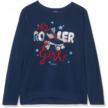 boboli Stretch Knit T-Shirt For Girl, Camiseta para Niñas, Azul