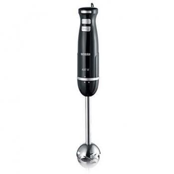 SEVERIN SM 3792 Batidora de mano, 600 W aproximadamente, color acero inoxidable y negro