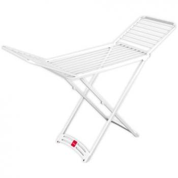 Tendedero de Suelo Plegable Vileda Zaffiro con Ruedas, 20 m de Espacio de Tendido, 100% Resina, Dimensiones 182 x 55 x 88 cm