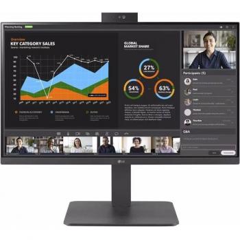 Monitor LG 23.8 LED IPS Full HD 1920x1080, 250 nits, 5ms, PIVOT, Webcam, USB-C Dock, DP/HDMI