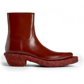 CAMPERLAB Venga Ankle Boots for Men in Burgundy Smooth Leather