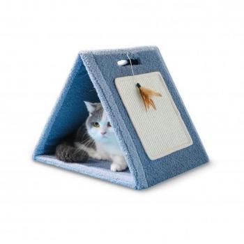 RASCADOR Plegable TRIANGLE con Plataforma de Pirámide para Gatos