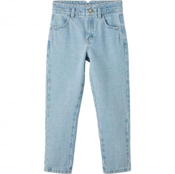 Bella Mom High Waist Jeans for Girls - Light Blue Denim