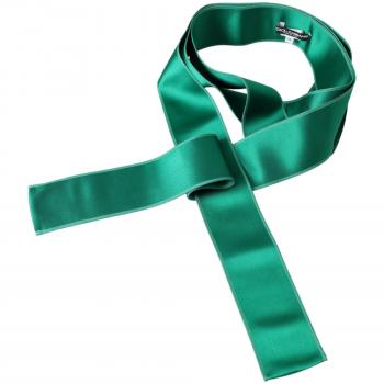 Dolce & Gabbana Green Silk Satin Waist Belt - IT38 | XS
