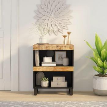 Armario auxiliar de madera maciza de mango 60x33x75 cm