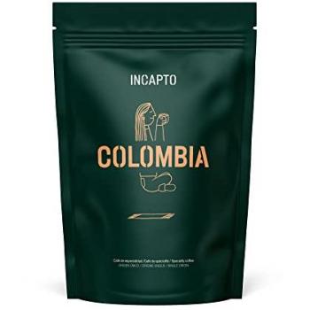 Incapto Café en Grano Natural - Café Especialidad | Café Colombia Grano | Café en Grano Arábica 100% | +80 puntos SCA | Tueste Natural y Artesanal | Café Grano Natural | Paquete de