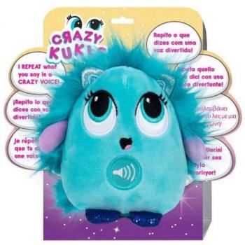 Peluche Crazy Kukis 12 cm con Sonidos y Función de Repetición de Voz Graciosa