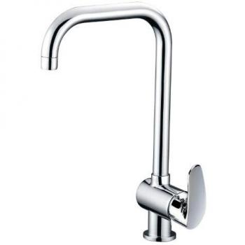 Clever 98913 Grifo de Cocina Monomando Caño Tubo Bahama Econature, Xtreme, Cromado