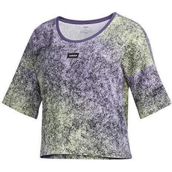 adidas W WMN Crop T Camiseta, Mujer, Matama/Matpur/Negro, M