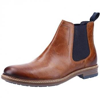 Hush Puppies Men's Justin Chelsea Tan Leather Boots