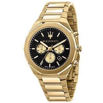 Maserati Men's Stile Chronograph Watch R8873642001, Stainless Steel Sports Analogue Quartz Watch