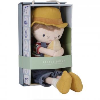 Muñeco Granjero Little Dutch Jim 35 cm - Multicolor, Lavable a Máquina, Personalizable - Desde 12 Meses