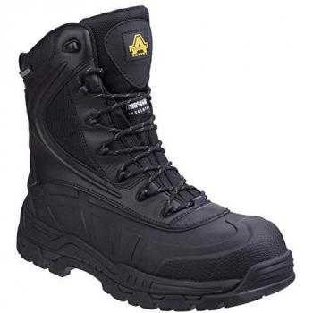 Amblers Mens Safety AS440 Hybrid Metal Free Hi-Leg Waterproof Safety Boots Black Size 7