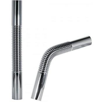Tres Griferia - Tubo Coarrugado Flexible De Latón Para Sifón Botella 300 Mm